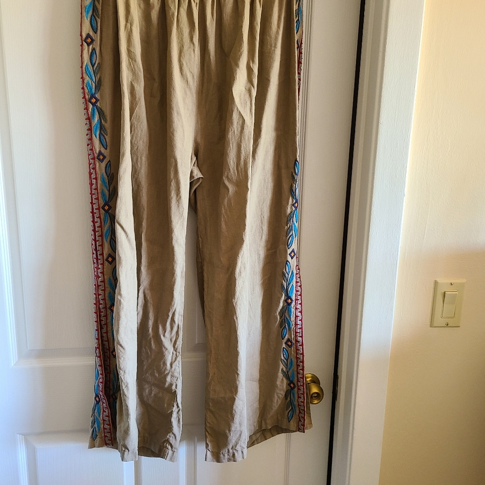 Johnny Was Embroidered pant 3x